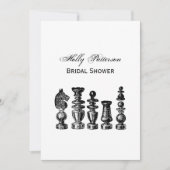 チェス駒ヴィンテージアート 招待状 (正面)