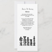 チェス駒ヴィンテージアート 招待状 (裏面)