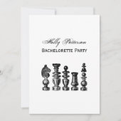 チェス駒ヴィンテージアート 招待状 (正面)