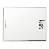 チェス駒ヴィンテージアート#2 ノートパッド (正面)