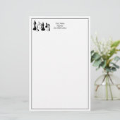 チェス駒ヴィンテージアート#2 便箋 (スタンド正面)