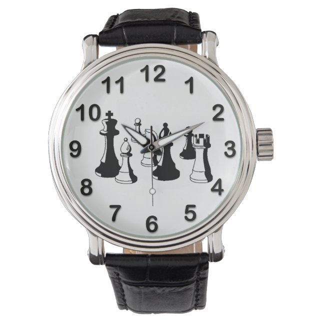チェス駒ヴィンテージアート#2 腕時計 (正面)
