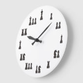 チェス駒 ラージ壁時計 (傾斜)