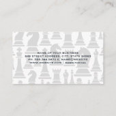 チェス駒 | 城郭とポーン 名刺 (裏面)