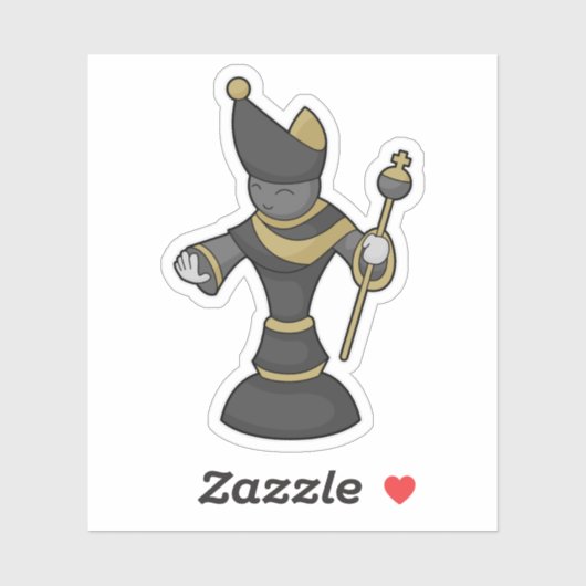 チェス駒Bishopスタッフチェス シール (シート)