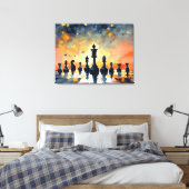 チェス魔法 キャンバスプリント (インサイチュ (寝室))