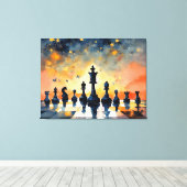 チェス魔法 キャンバスプリント (インサイチュ (ウッドフロア))