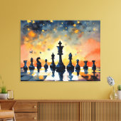 チェス魔法 キャンバスプリント (インサイチュ (リビング))