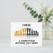 チェス2つの心(誕生日)間の競争 招待状 (スタンド正面)