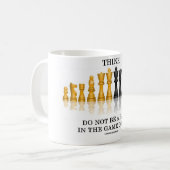 (チェス)ありません生命のゲームの担保が考えて下さい コーヒーマグカップ (正面左)
