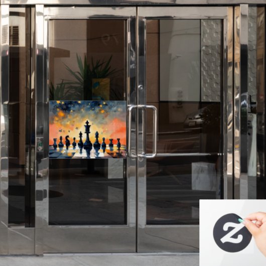 チェス ウィンドウサイン (オフィスドア)