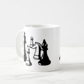 チェス コーヒーマグカップ (正面左)
