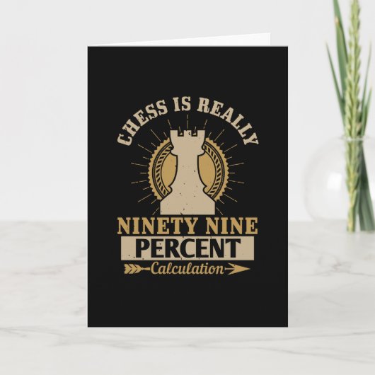チェス – チェスは本当に99%計算 カード (正面)