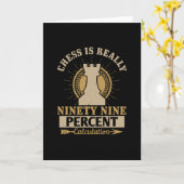 チェス – チェスは本当に99%計算 カード (黄色い花)