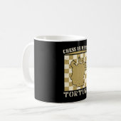 チェス – チェスは精神的な拷問である コーヒーマグカップ (正面左)