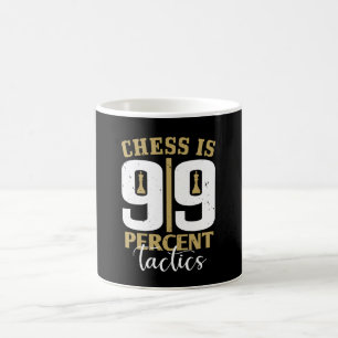 チェス – チェスは99%戦術 コーヒーマグカップ