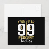 チェス – チェスは99%戦術 ポストカード (正面/裏面)