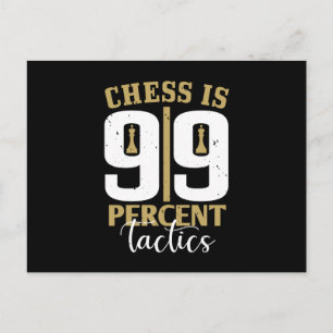 チェス – チェスは99%戦術 ポストカード