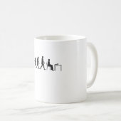 チェス – チェスプレーヤーの進化 コーヒーマグカップ (正面右)