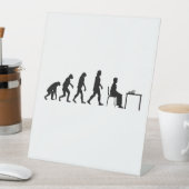 チェス – チェスプレーヤーの進化 台座サイン (インサイチュ)