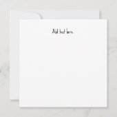 チェス ハートビート チェス ピース 招待状 (裏面)