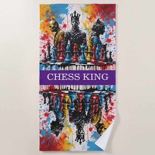 チェス ビーチタオル (正面)