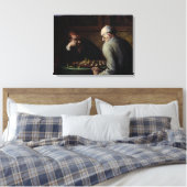 チェス・プレーヤー， c.1863-67 キャンバスプリント (インサイチュ (寝室))