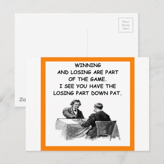 チェス ポストカード (正面/裏面)