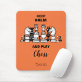 チェス マウスパッド ギフト メンズ Keep Calm and Play Chess (マウス)