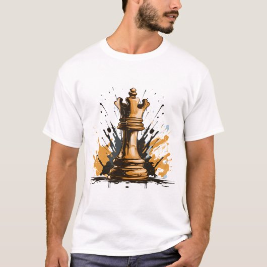 チェス・マエストロ： Checkmate Tシャツ (正面)