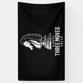 チェス·マット·ゲーム·チェス·ピースの3手先 横断幕 (縦)