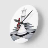 チェス ラウンド壁時計 (傾斜)