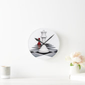 チェス ラウンド壁時計 (ホーム)