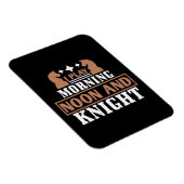 チェス – 私遊の朝の正午と騎士 マグネット (右側)