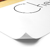 チェス&素晴らしワインポスター！ ポスター (角)