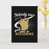 チェス – 誰も辞任してチェスに勝った カード (黄色い花)