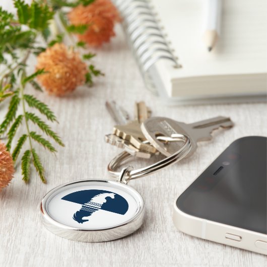 チェス – 2騎士 キーホルダー (側面)