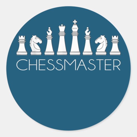 チェス – Chessmaster ラウンドシール (正面)