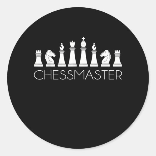 チェス – Chessmaster ラウンドシール (正面)