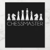 チェス – Chessmaster ワインラベル (シングルラベル)