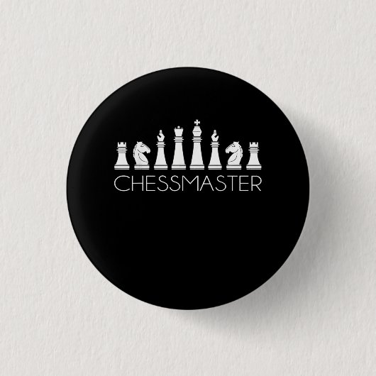 チェス – Chessmaster 缶バッジ (正面)