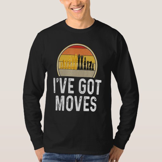 チェスIveは得プレイヤーボードゲームのチェス駒を移動 Tシャツ (正面)