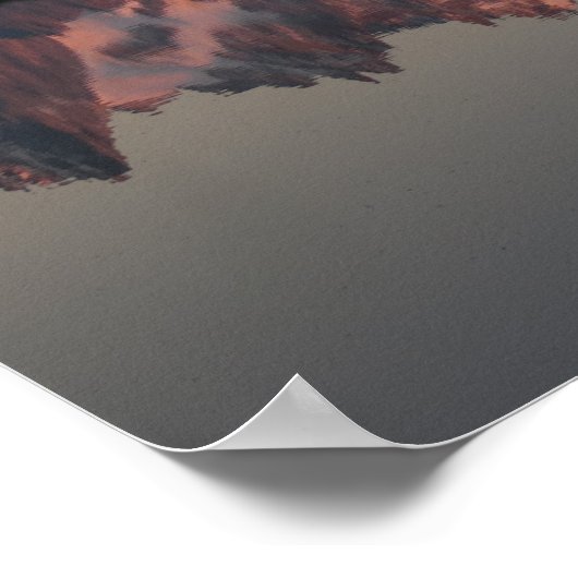 チェゼリス湖のサンセットアフランスのップ ポスター (角)