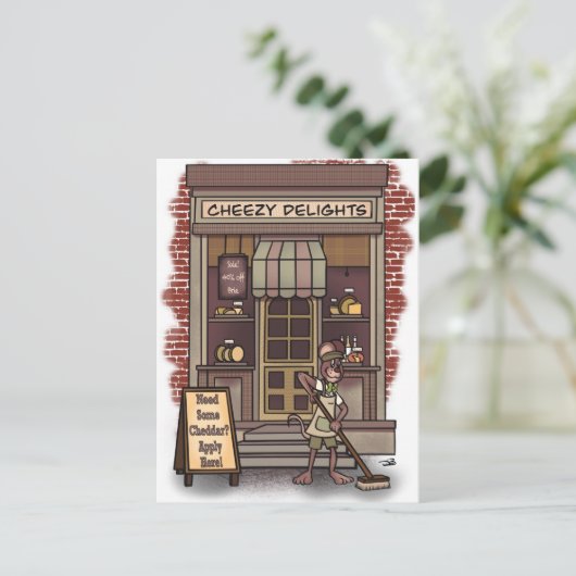 チェダーグリーティングポストカード ポストカード (スタンド正面)