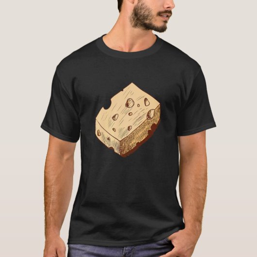 チェダーチーズおいしいチェダーチーズ Tシャツ (正面)