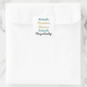 チェダーチーズの陰性を吐き出す スクエアシール (バッグ)