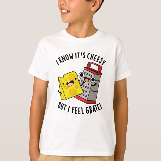 チェダーチーズ大好き！チーズダジャレTシャツ Tシャツ (正面)
