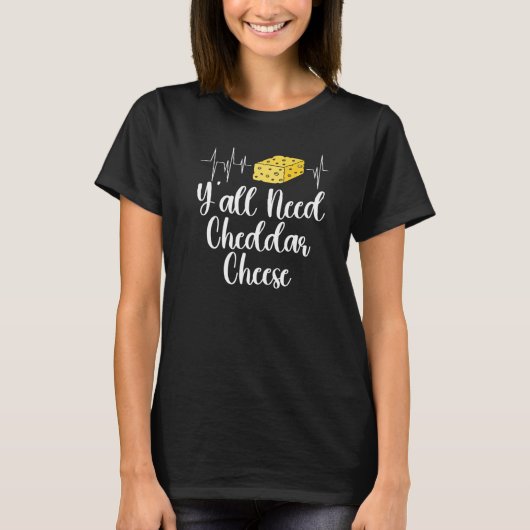 チェダーチーズ食品4 Tシャツ (正面)
