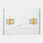 チェダートゥーズキュートおもしろいチーズパン キッチンタオル (横)
