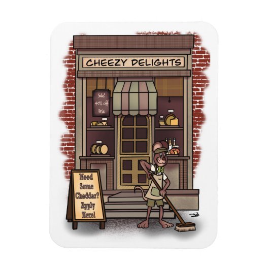 チェダーフレキシブルフォトマグネット マグネット (縦)